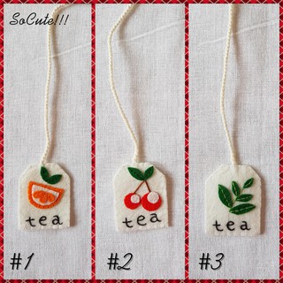 Bộ sưu tập bookmark vải handmade - Tea break
