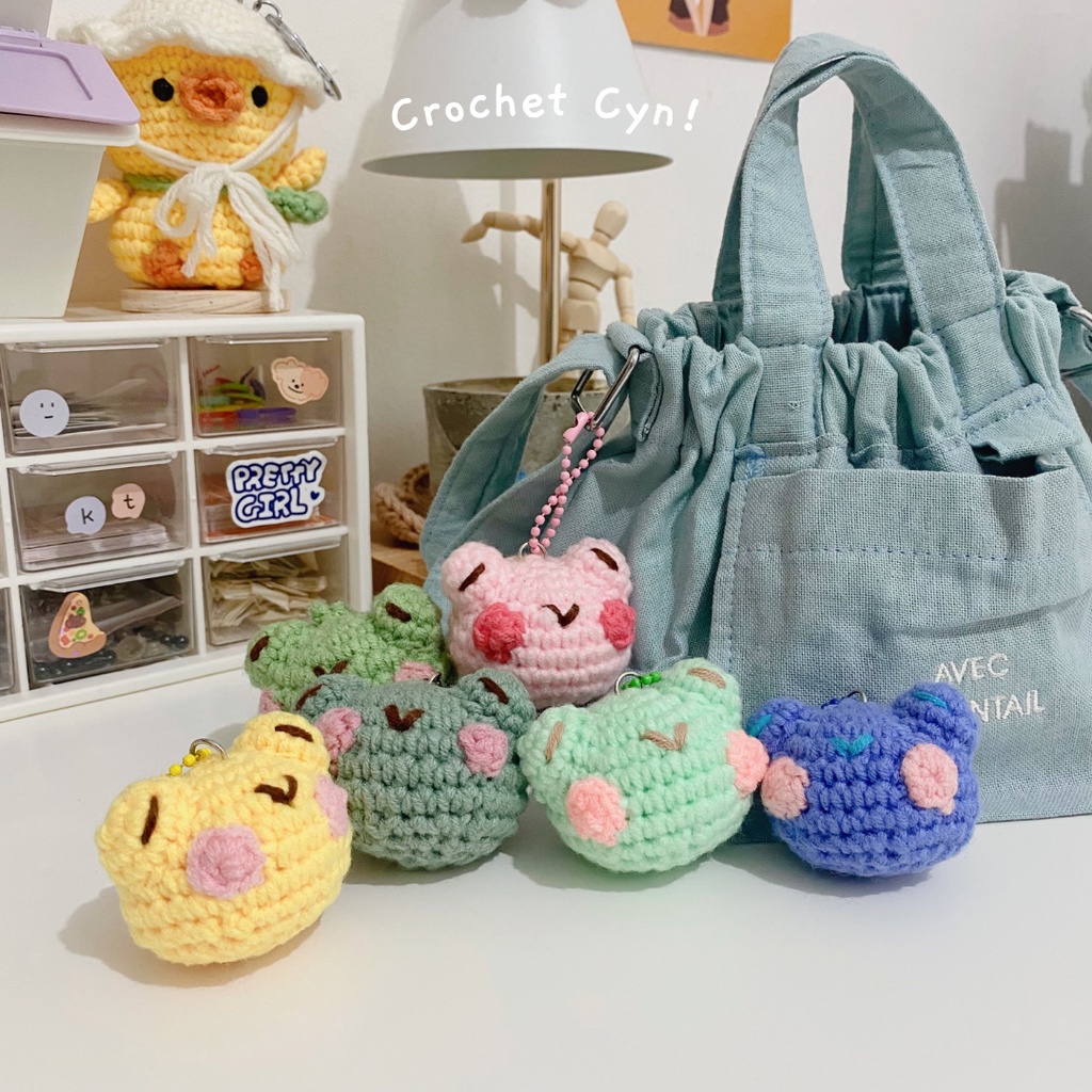 Móc khóa Amigurumi / Móc khóa móc / Búp bê Amigurumi - Đặt hàng trước