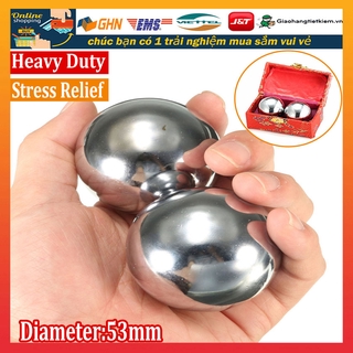 53 mm Bi lăn tay inox có hộp quà Dụng cụ tập tay