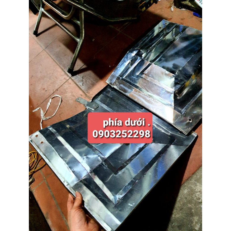 đôi dè chắn bùn hyundai trước 2t5 đời 92 đến 97 inox giá thanh lý
