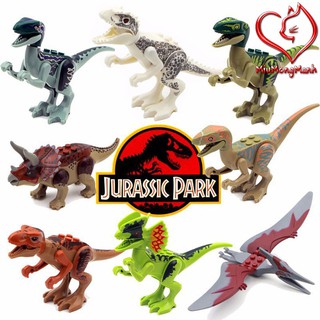Bộ 8 khủng long nhiều chủng loài dinosaur đồ chơi lắp ráp xếp hình