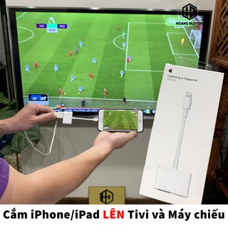 Cáp sang HDMI-phản chiếu màn hình IPvà tablet táo lên Tivi,máy chiếu[]
