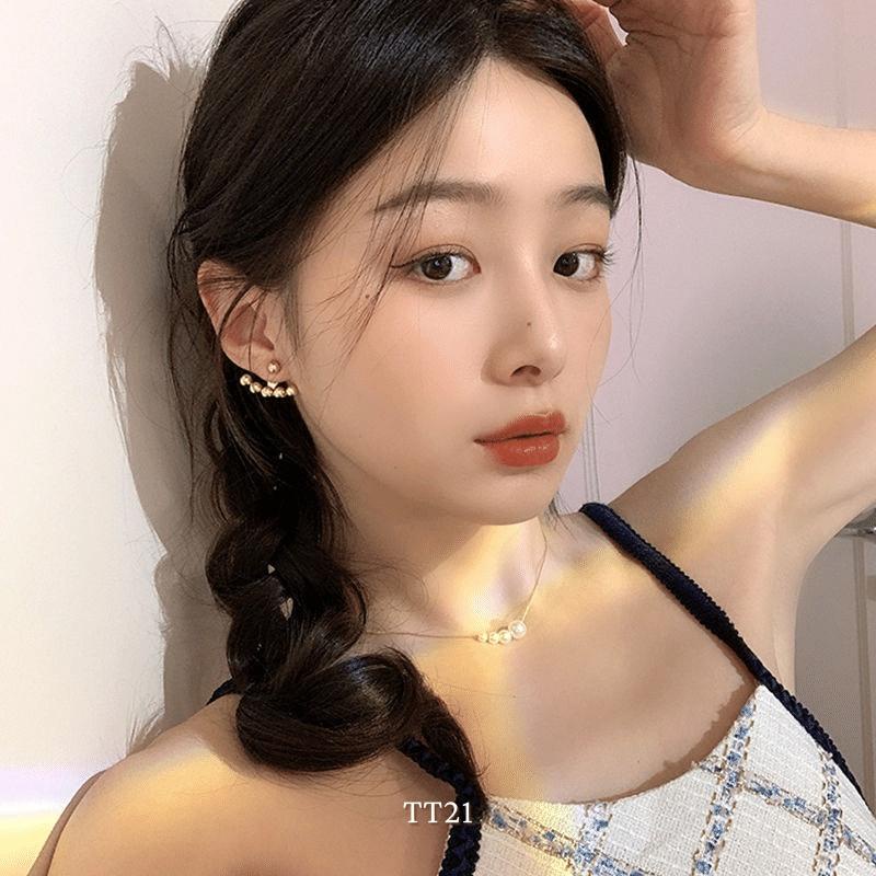 [KHÔNG ĐEN GỈ] Dây chuyền hạt ngọc trai nhân tạo dành cho nữ phong cách trẻ trung Mely TT21