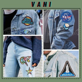 Sticker Logo Ủi Quần Áo Phi Hành Gia - Vani Store [VPP00075]
