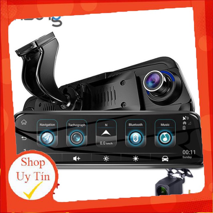 Camera hành trình gương cao cấp Phisung H58 tích hợp 4G, Wifi, GPS, màn hình 10 inch C | BigBuy360 - bigbuy360.vn