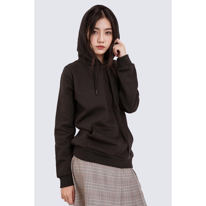 Áo Hoodie Nữ BOO Nỉ có mũ dáng basic nhiều màu phong cách nữ tính casual | BigBuy360 - bigbuy360.vn