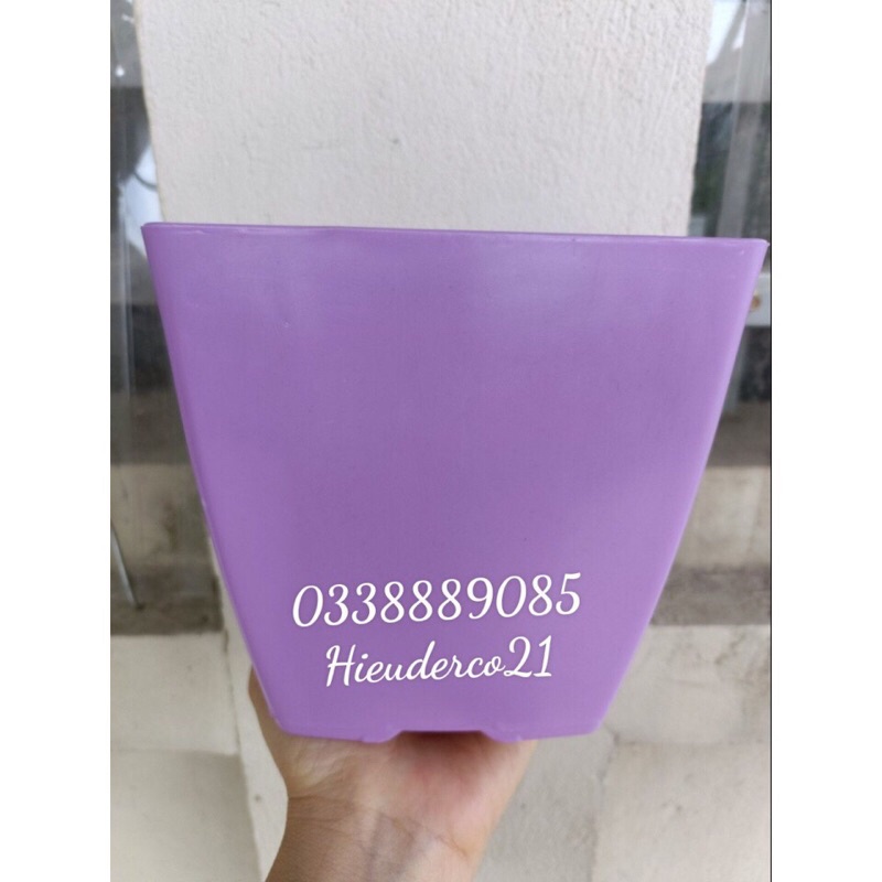 Chậu nhựa vuông V16  loại 1 hàng công ty nhựa Bình Thuận dày đẹp,hàng sẵn kho