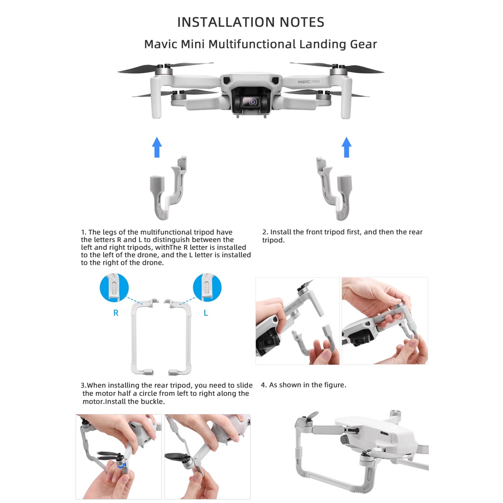 Chân Đáp Hạ Cánh Bảo Vệ Cho DJI mavic mini 1/mini SE/mini 2/Mini 2 SE