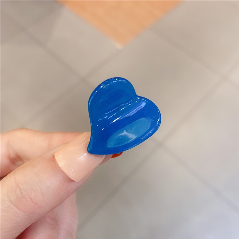 Kẹp Tóc Hình Trái Tim Mini Nhiều Màu Sắc Phong Cách Hàn Quốc Thời Trang Cho Nữ