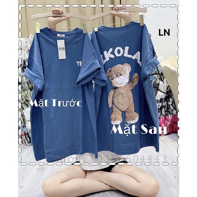 Áo phông gấu NIKOLA in hai mặt LN12