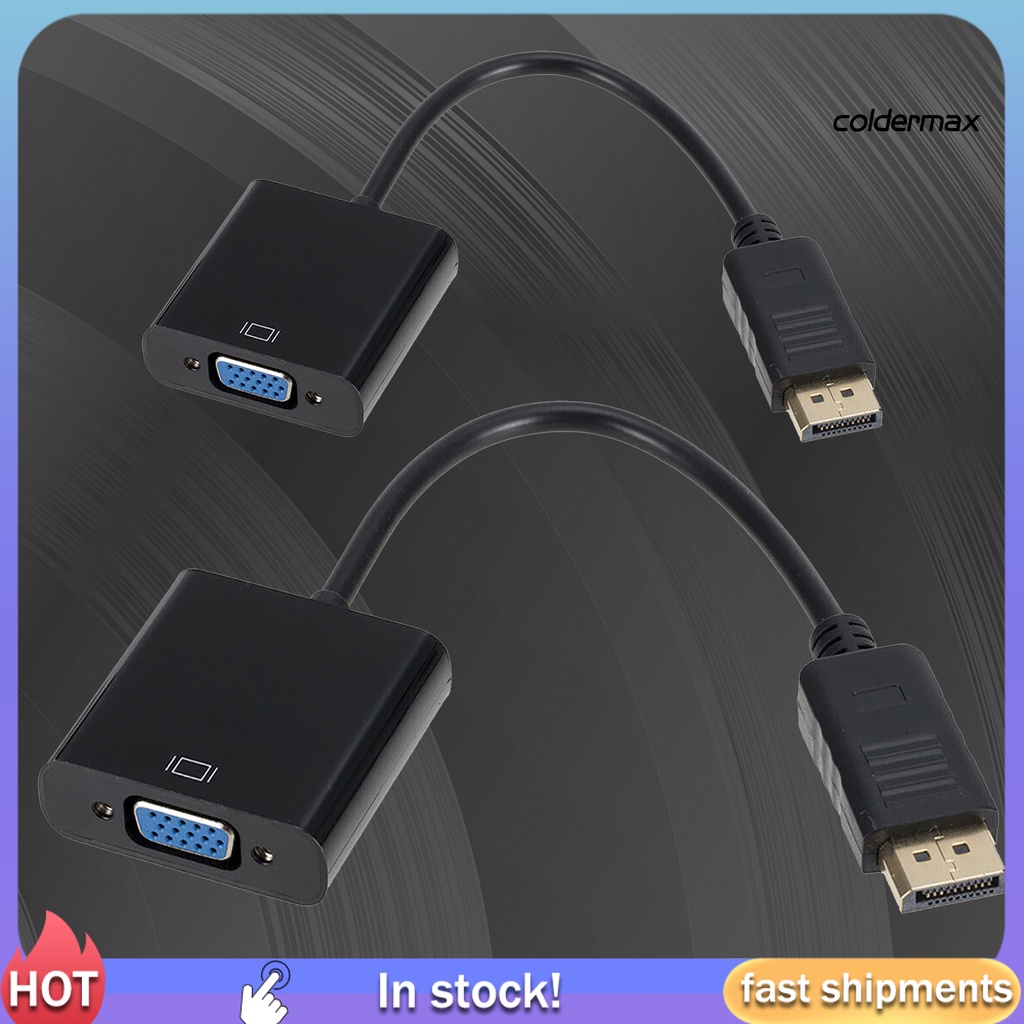 1 Dây Cáp Chuyển Đổi Cổng DP Đực Sang VGA Cái Cho Máy Tính TV