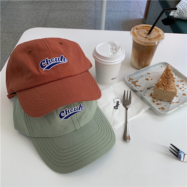 Mũ bóng chày 19121 thêu chữ mềm mại phong cách Hàn Quốc mùa xuân hè chống nắng cho nam nữ
