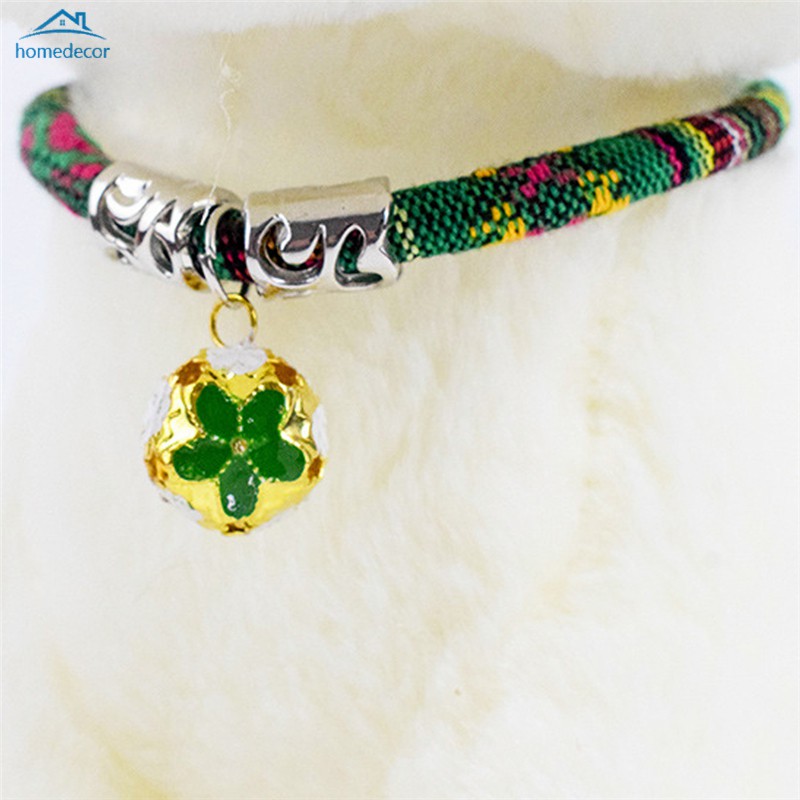 HD Adjustable Bohemian Pet Collar Ethnic-Style Cat Neck Ring Pet Cat Accessories With Bell