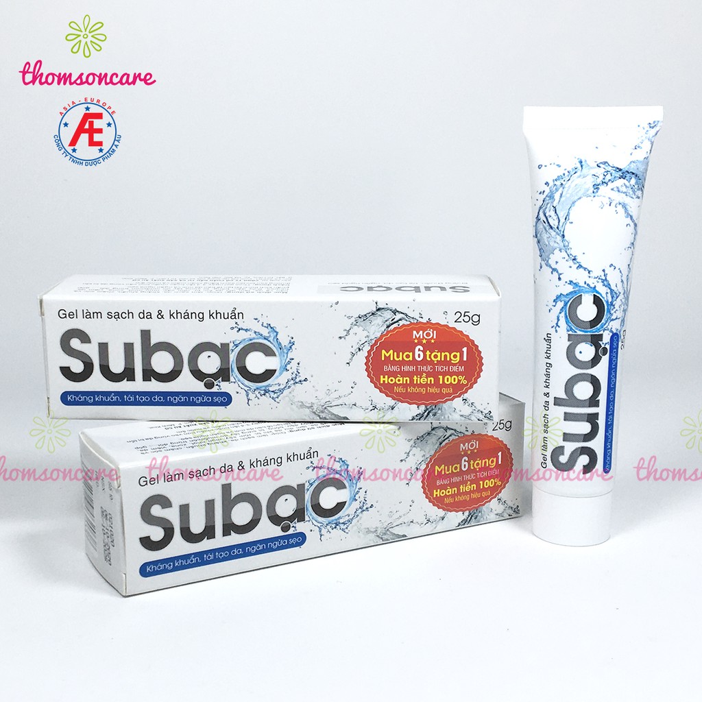 Kem Su bạc - Subac chứa nano bạc và thảo dược, cho bé bị thủy đậu, chân tay miệng