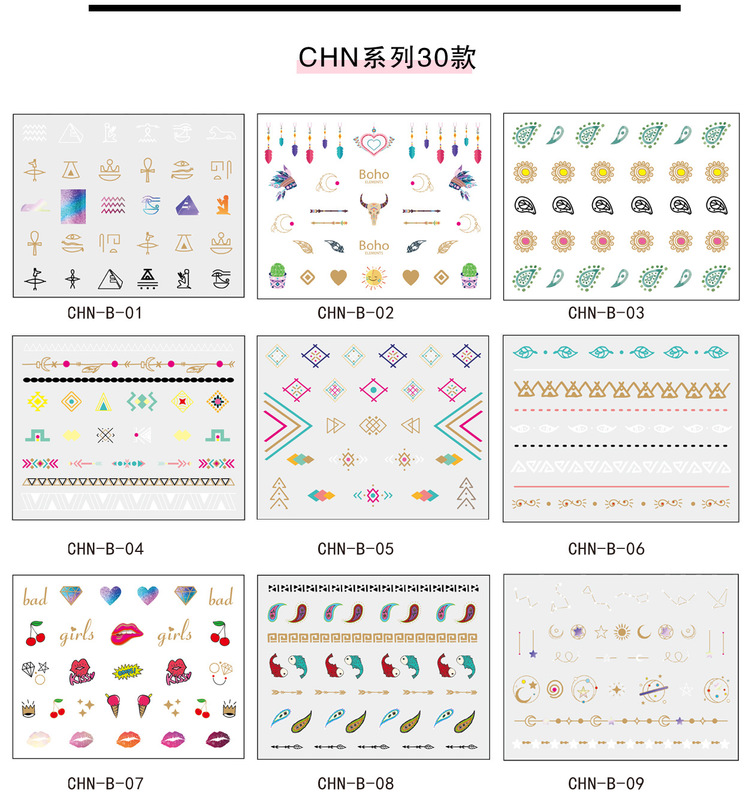 (New arrival) 5d yellow pattern nail decoration sticker