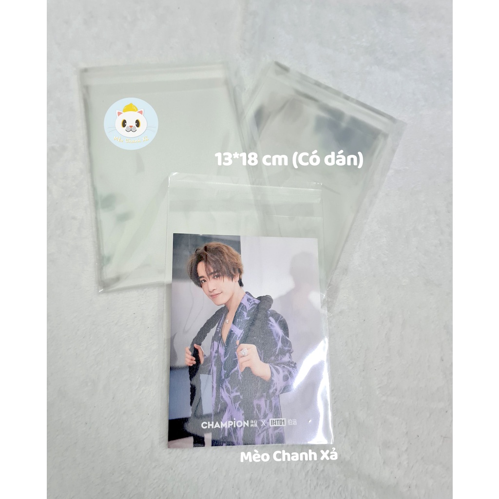 SLEEVE CÓ DÁN 9.1*13.5, 10.3*15.5, 10.5*15.5,10.8*15.5,11.3*16.1, 13*18 ĐỰNG POSTCARD, POSTCARD/PC GMM DÀY