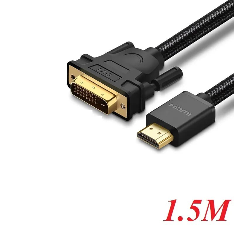 1.5m cáp hdmi ra dvi bên chống nhiễu Ugreen 50750 HD133