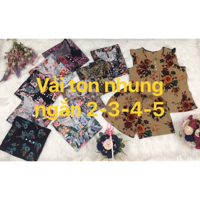 Đồ bộ tole nhung đùi