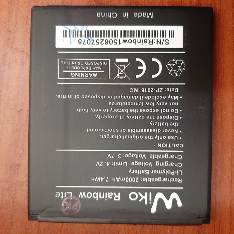 Pin Wiko Rainbow Lite