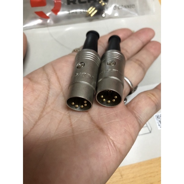 Jack midi din 5 chân cao cấp mạ vàng chính hãng dành cho amply cổ,đức,châu âu