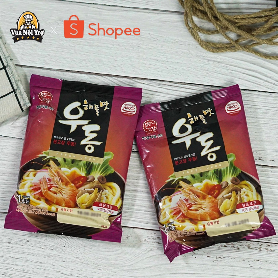 Combo 4 gói mì udon hải sản Hanil Hàn Quốc (212g/gói)