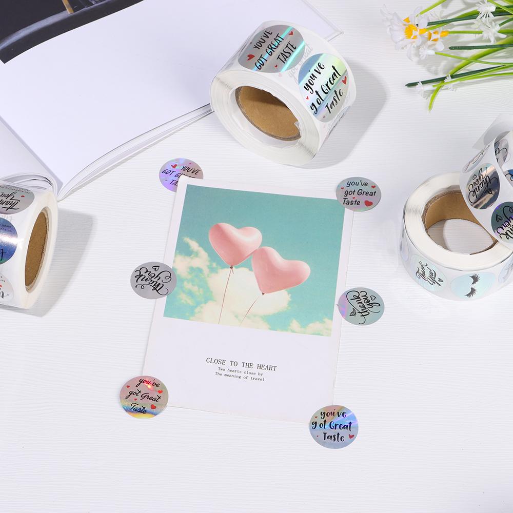 PISTA Cuộn 500 Nhãn Dán Thank You For Supporting My Small Doanh Nhân Chống Nước 1 / 1.5inch Tự Dính Trang Trí Đa Ứng Dụng