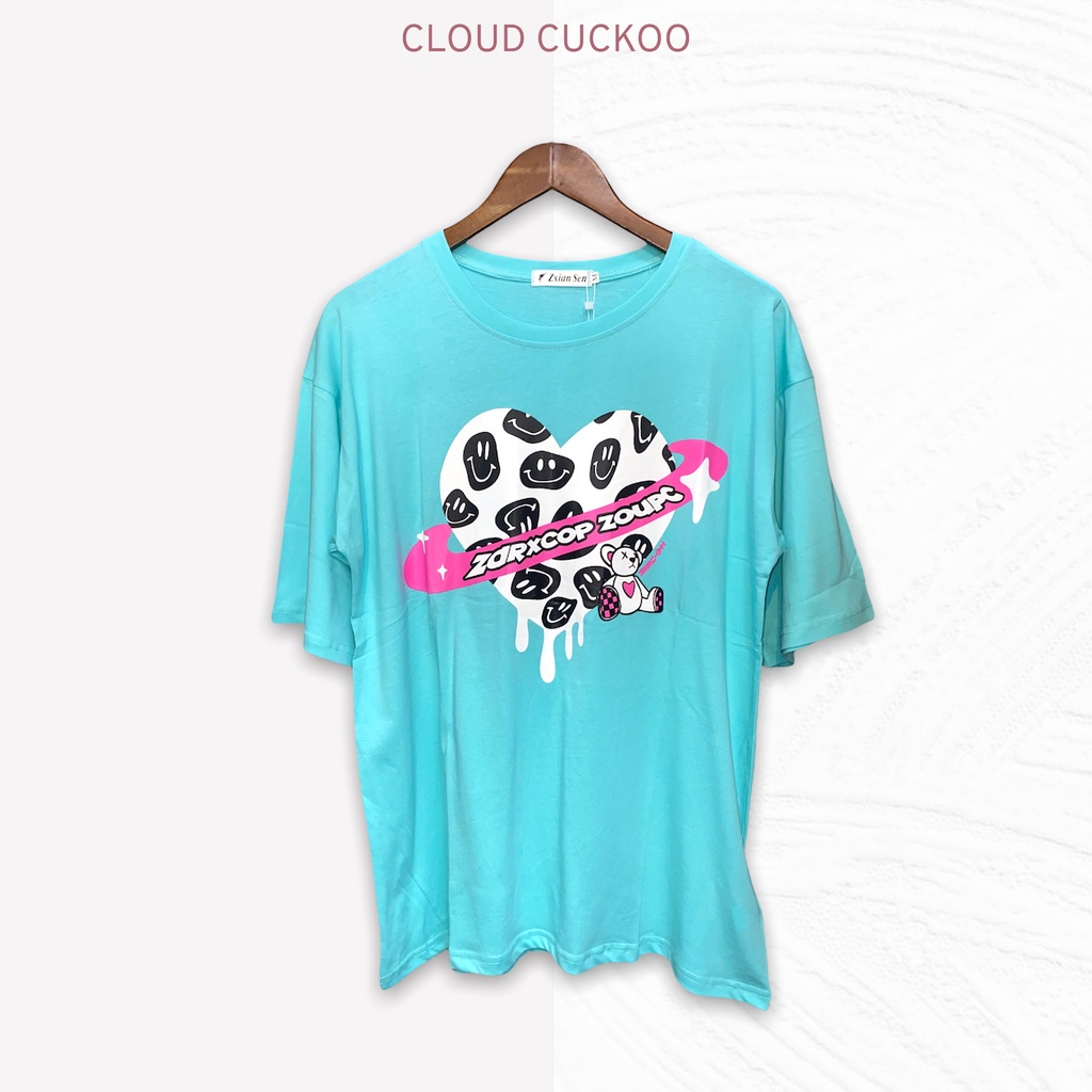 [ Xả Kho ] Áo Thun Trái Tim Gấu Bear Chất Cotton Mềm Mại - Mã Số: Z6653