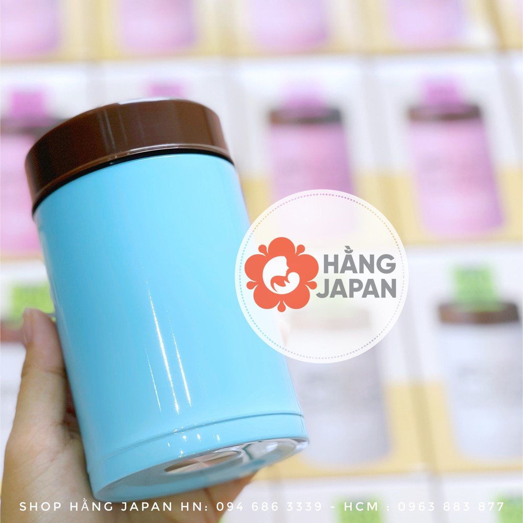 Bình ủ cháo giữ nhiệt siêu gọn nhẹ Stainless nội địa Nhật 260ml đủ màu