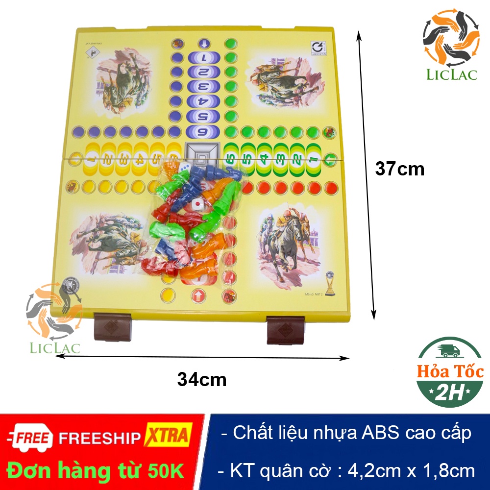 Bộ đồ chơi Cờ Cá Ngựa TRUNG LÊ hàng Việt Nam làm bằng nhựa ABS cao cấp ( size Trung ), Boardgame - LICLAC