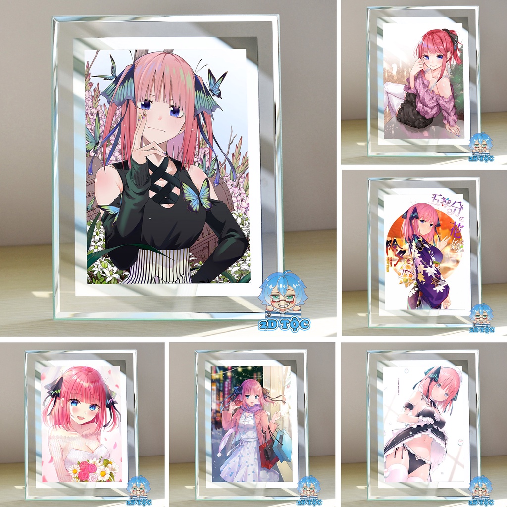 Khung kính Nakano Nino (5) Anime NHÀ CÓ 5 NÀNG DÂU - để bàn by 2D Tộc Shop