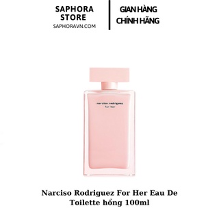 Nước hoa nữ Narciso Rodriguez For Her Eau De Parfum hồng 100ml, thơm lâu 8h quyến rũ ngọt ngào