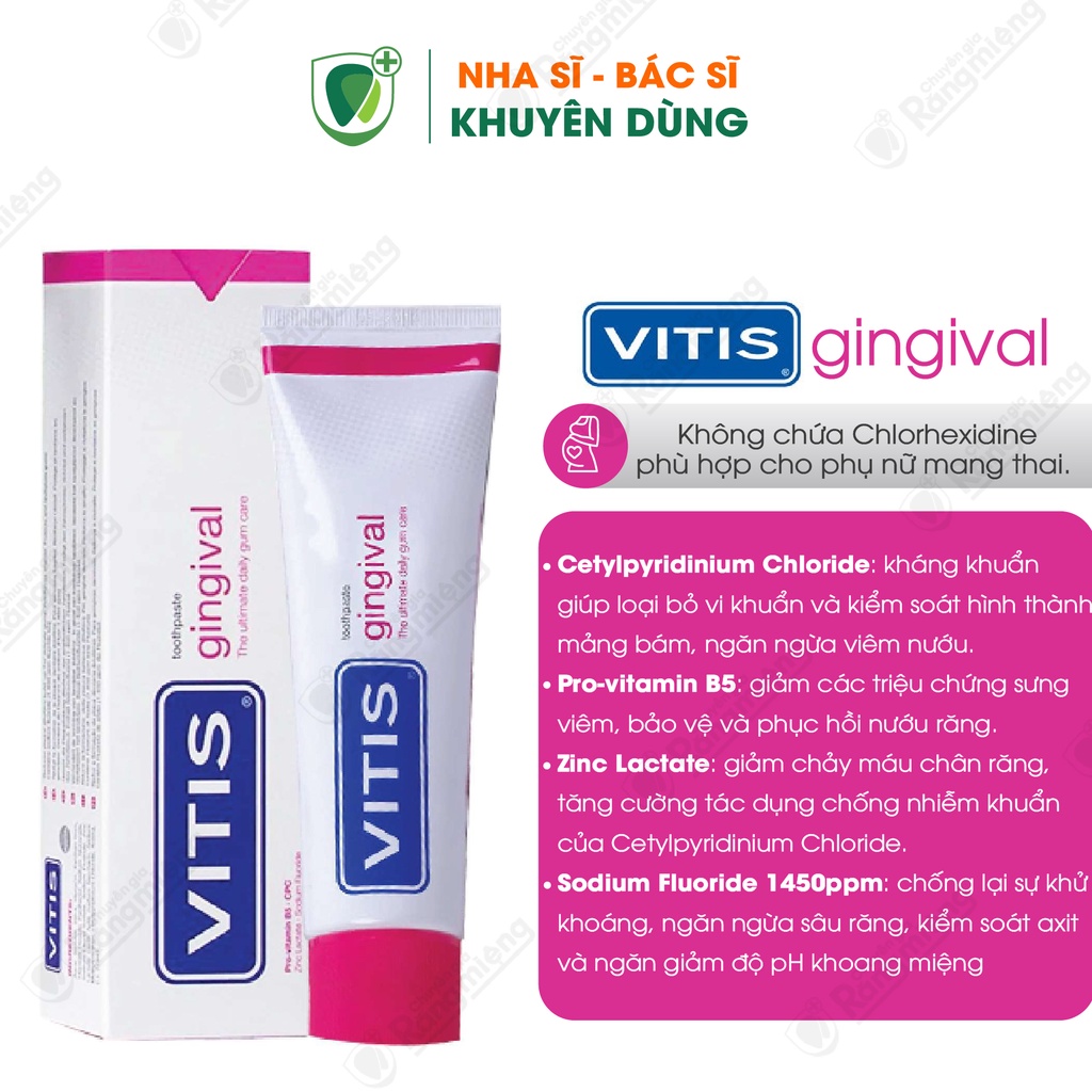 Kem Đánh Răng Chăm Sóc Nướu Răng Vitis Gingival Toothpaste 100ML