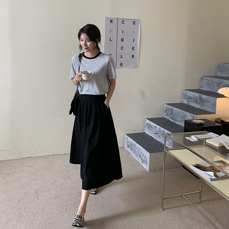 Chân Chân Váy Midi Lưng Cao Thời Trang Hàn Quốc Cho Nữ | BigBuy360 - bigbuy360.vn