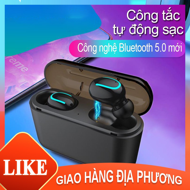 Tai nghe Bluetooth Q32 5.0 Tai nghe thể thao không dây hai tai nghe HBQ Tai nghe Bluetooth sạc dự phòng TWS [EJ100004]