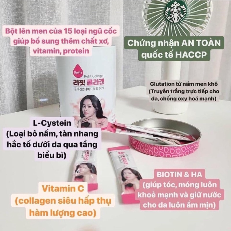 Hộp dưỡng Refit Collagen (30 gói) | Thế Giới Skin Care