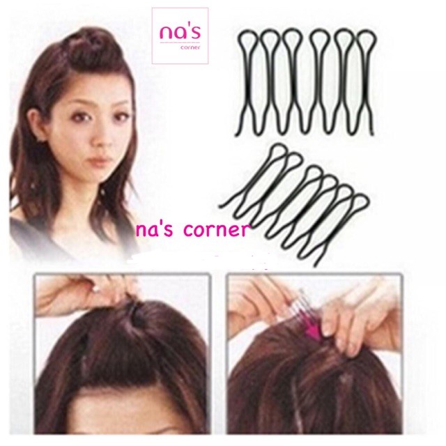 Kẹp kiểu bện tóc xoắn xước xược vắt ghim giữ cố định tóc gọn nhẹ, bờm lò xo co giãn
