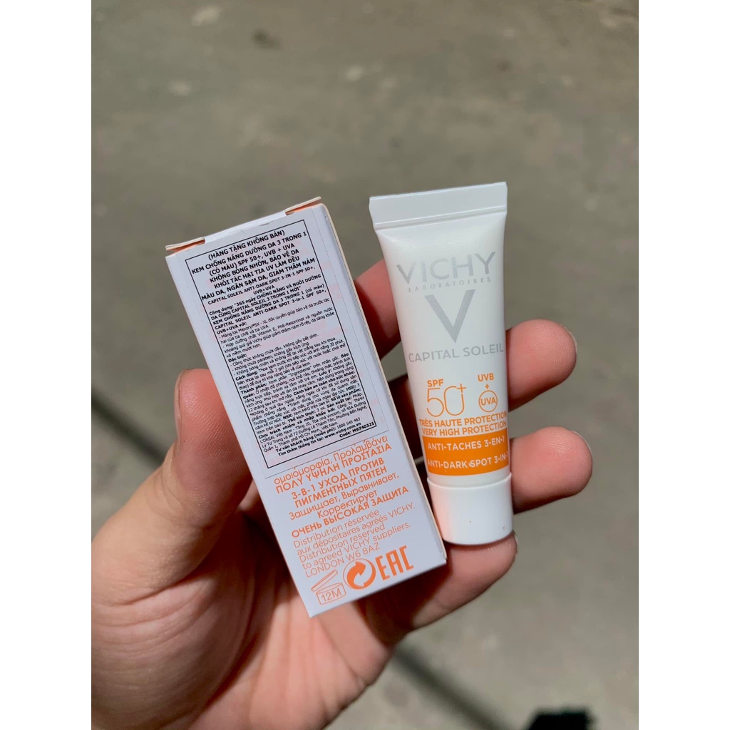 Set 3 tuýp kem chống nắng Capital Soleil