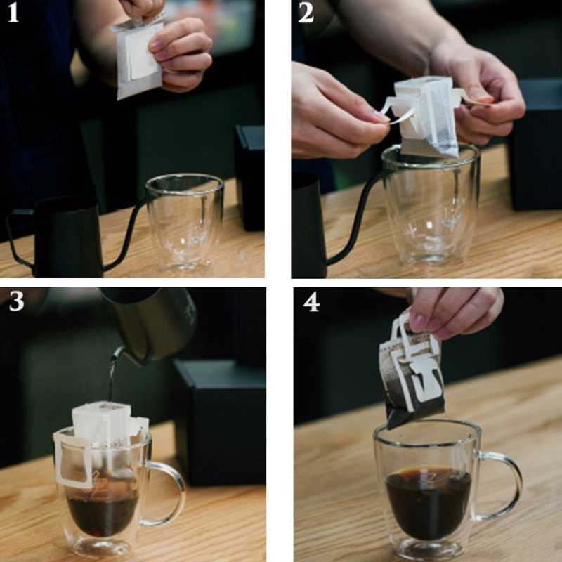 Bộ 50 túi lọc cà phê nhỏ giọt tiện lợi kích thước 9cmx7.5cm