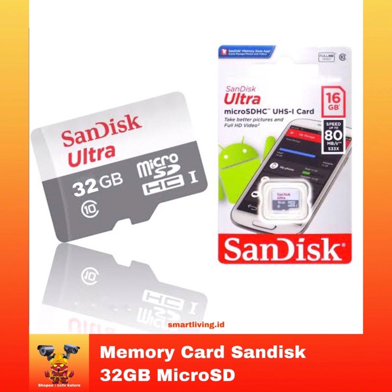 Thẻ Nhớ Sandisk Ultra Microsd 32gb-64gb - Lexar 32gb - 80mb / S Uhs-I Sdhc -Ranty
