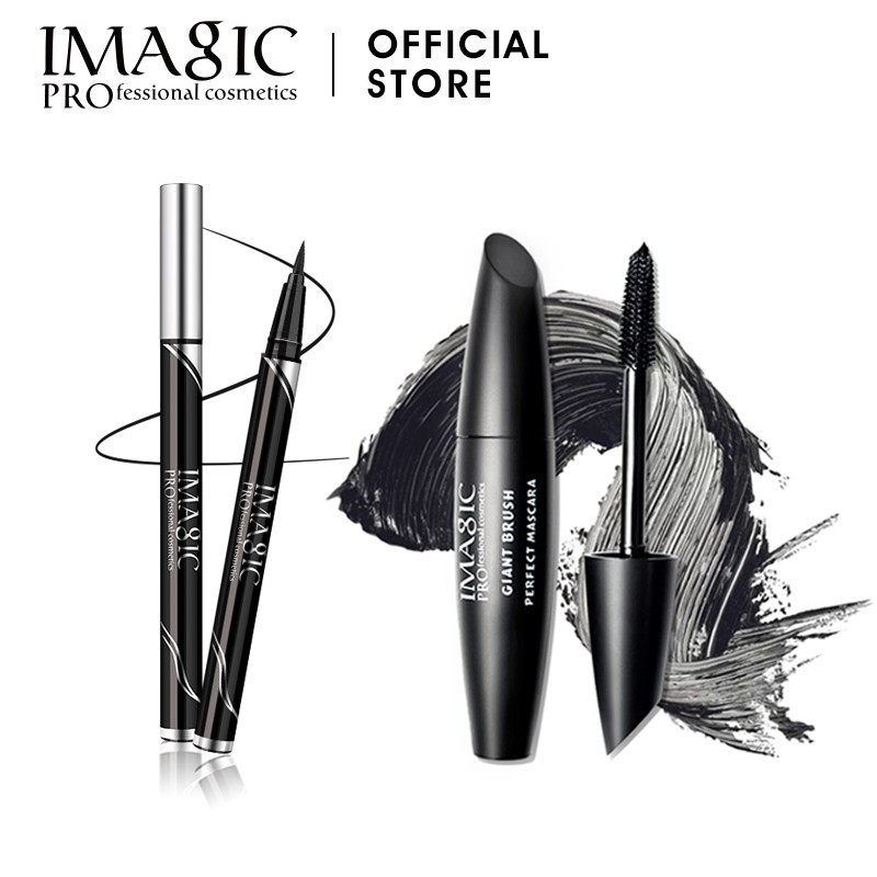 Set bút kẻ mắt + mascara làm cong mi IMAGIC ZH-1212 chống thấm nuớc bền màu | BigBuy360 - bigbuy360.vn