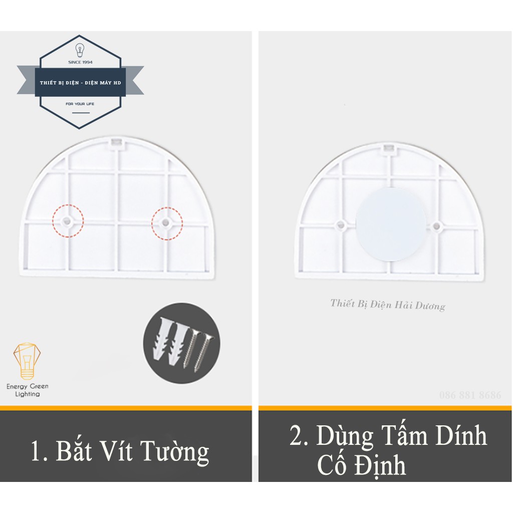 Đèn Led Gắn Tường - Sử Dụng Năng Lượng Mặt Trời MT-107 - Chống Nước IP65 - Ánh Sáng Trắng , Vàng - Energy Green Lighting