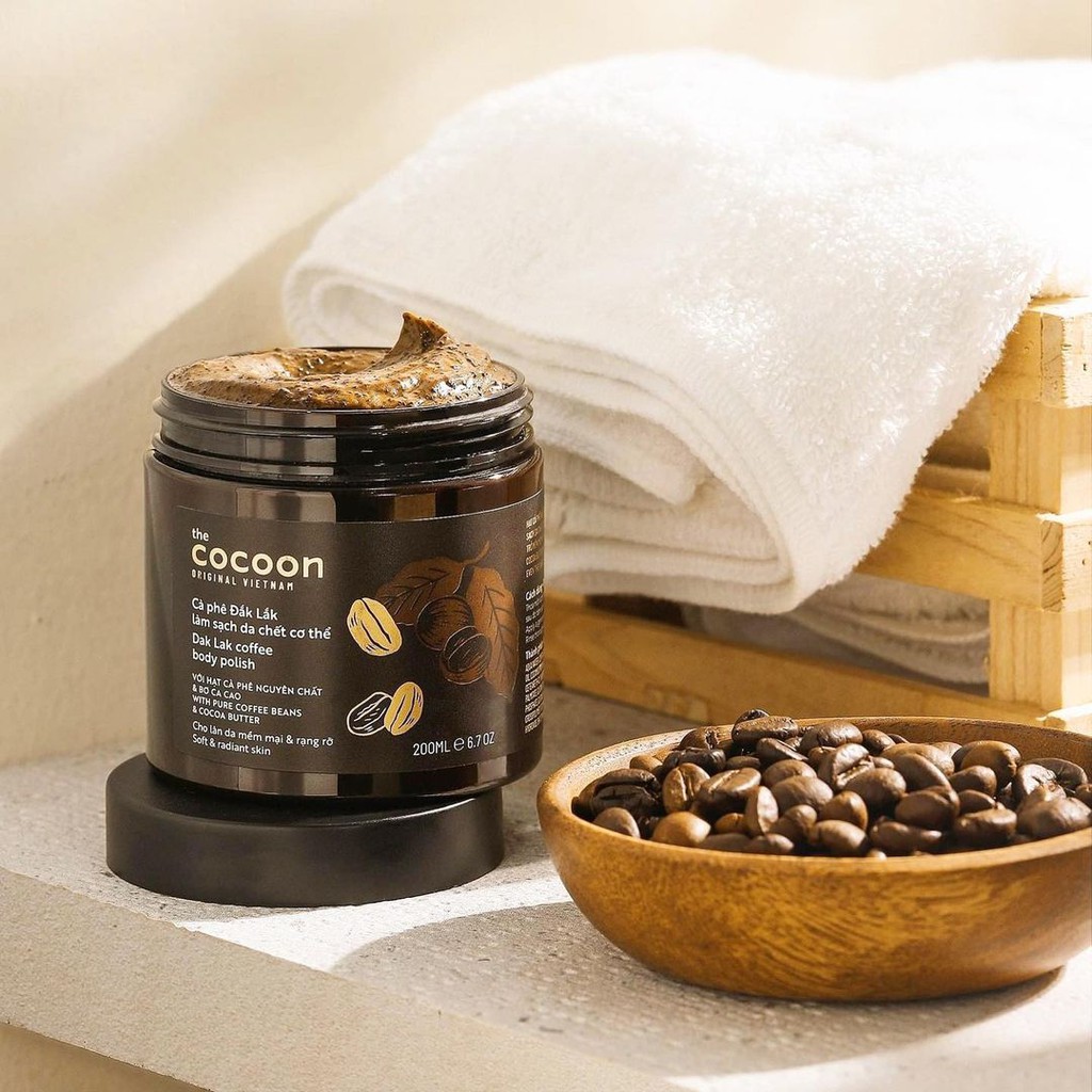 Tẩy da chết cho body cà phê Cocoon