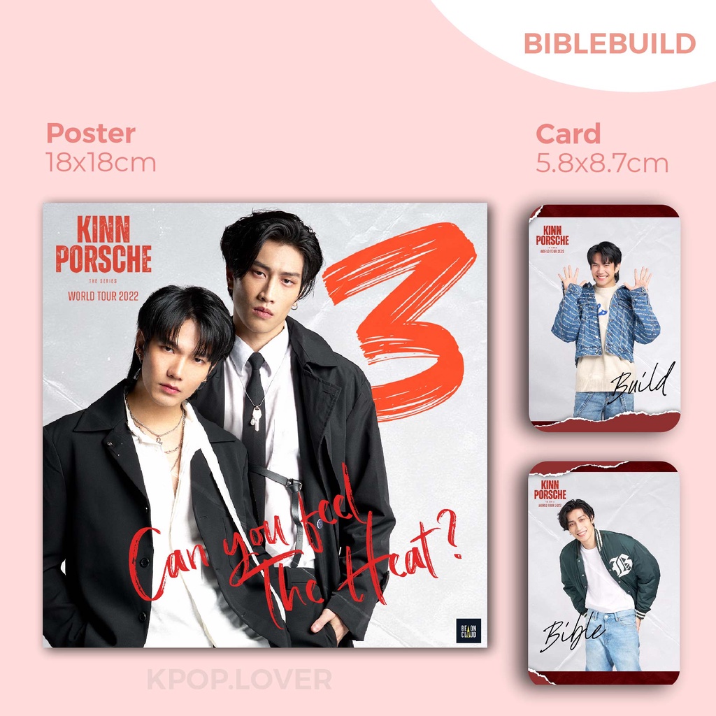 Set Poster + Card bo góc Worldtour Kinnporsche - BibleBuild MileApo JeffBarcode