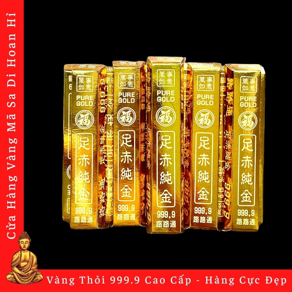 Vàng Thỏi 999.9 Cao Cấp - Hàng Cực Đẹp - Cửa Hàng Sa Di Hoan Hỉ