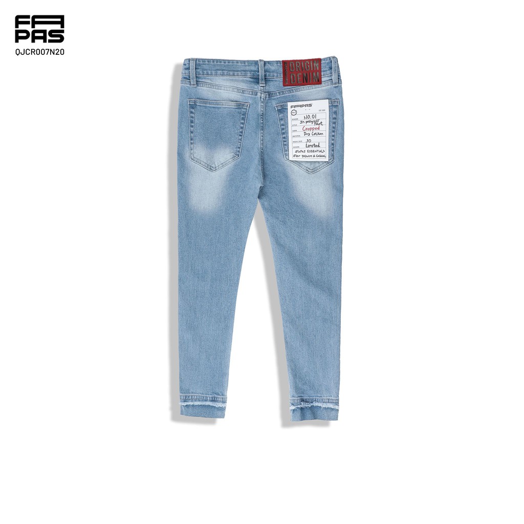 Quần Jean Nam Rocky Rách Gối Cực Ngầu Và LỊch Lãm Chất Vải Jean Co Giãn Thoải Mái Form Croppeds - FAPAS