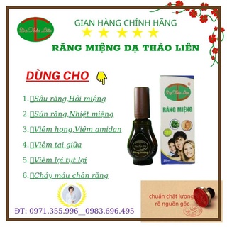 Tinh dầu răng miệng Dạ Thảo Liên sâu răng hôi miệng