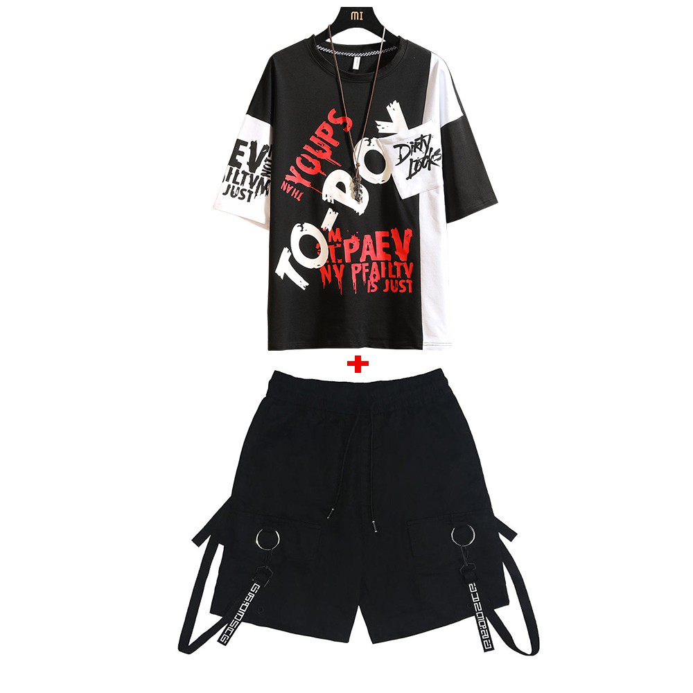 Bộ Đồ Thun Nam TO – BOY Kết Hợp Quần Shorts Phối Dây Cá Tính Thời Trang SET NAM 9000093C | BigBuy360 - bigbuy360.vn