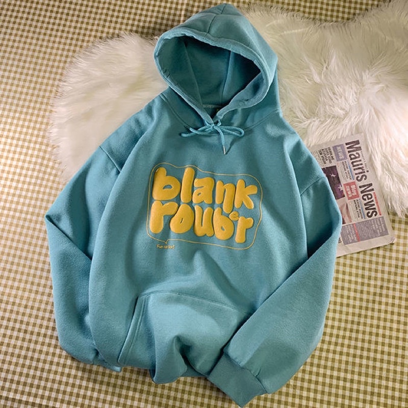 Freeship áo hoodie form thụng nỉ bông 2 lớp ullazang BLANK | BigBuy360 - bigbuy360.vn