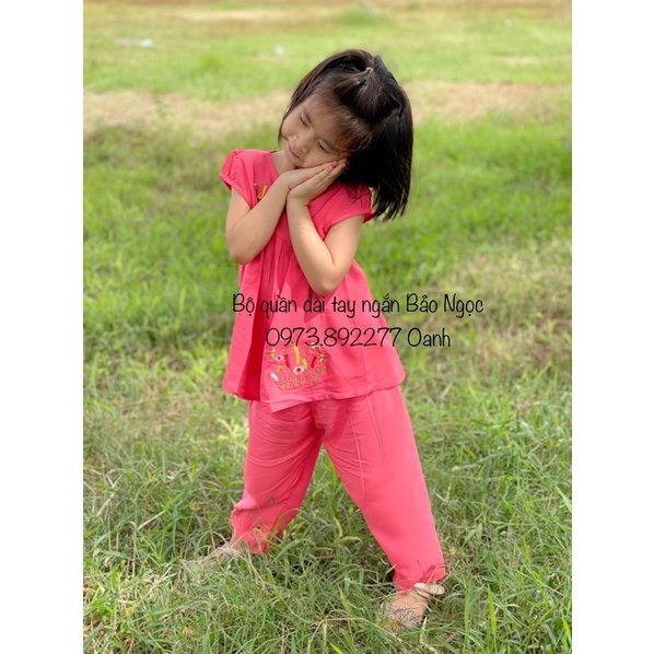 7-23kg bộ tole lanh tôn tol Bảo Ngọc thêu bé gái nhiều màu
