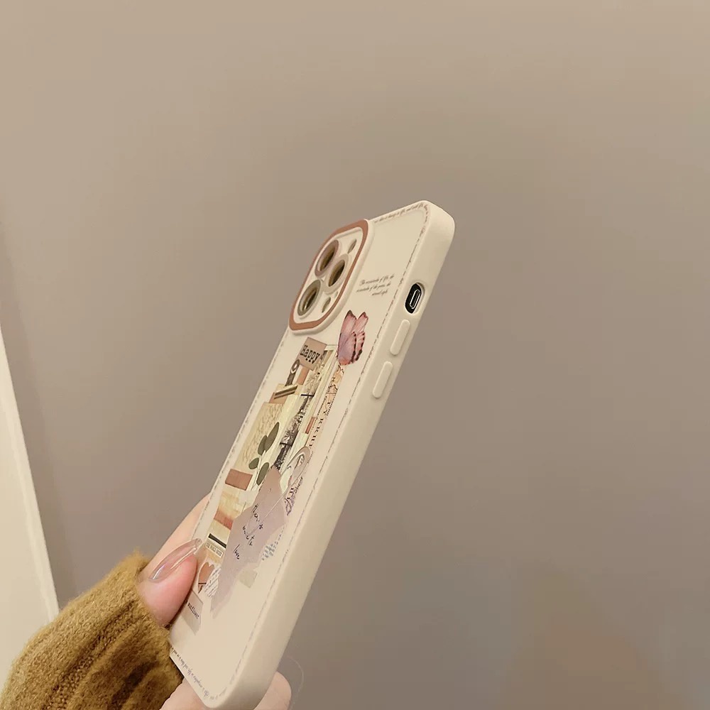 𝐂𝐨́ 𝐬𝐚̆̃𝐧 𝐜𝐡𝐨 𝐢𝐏𝐡𝐨𝐧𝐞 𝟏𝟑  Ốp lưng cho iphone, ốp hoa Vintage cạnh vuông